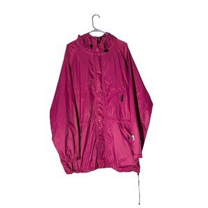 Helly Hansen Waterproof Breathable Pink Helly-Tech Hooded Windbreaker Size XL